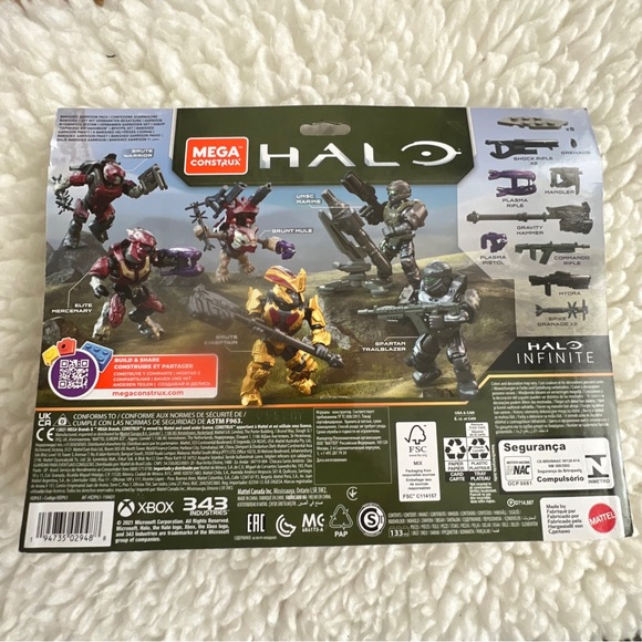 MEGA Halo 20th Anniversary Character Pack, Set Da Costruzione Con 20 Micro Action Figure, Esclusiva, Collezione Anniversario